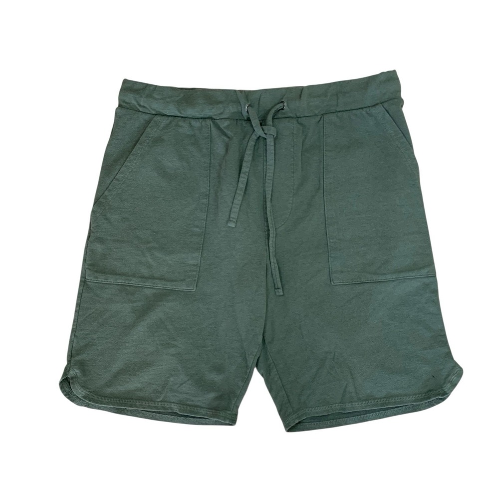 Goodlife Green Drawstring Shorts M Soft Cotton Blend Casual Athleisure